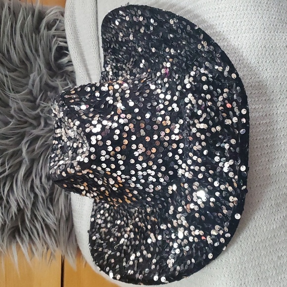 Hats pink metallic, sequin hat or tall black hat - Picture 3 of 13